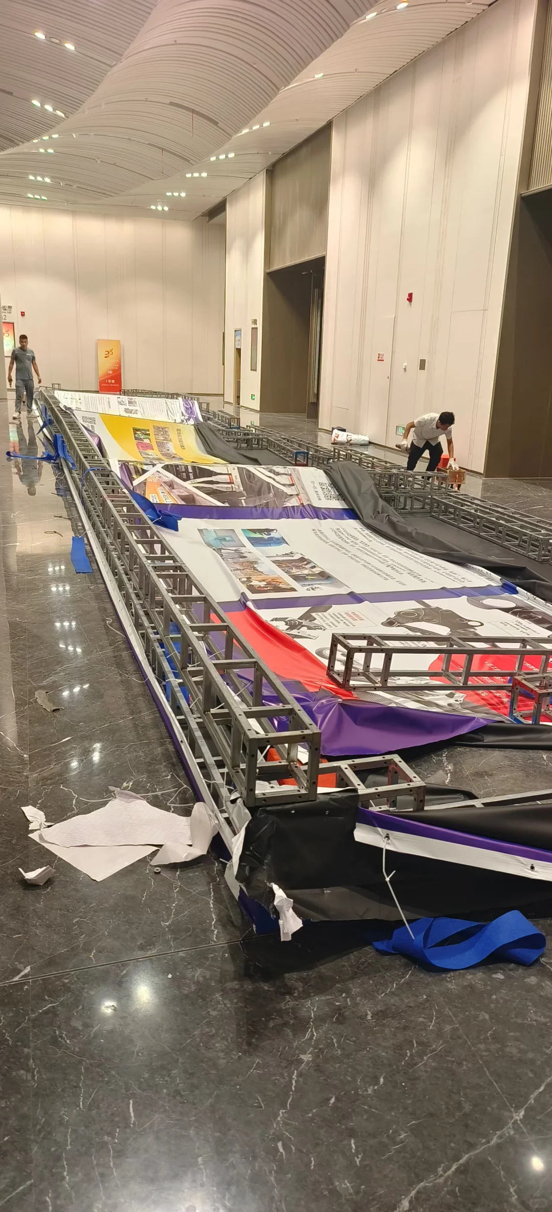 展会现场来啦！活动搭建安装