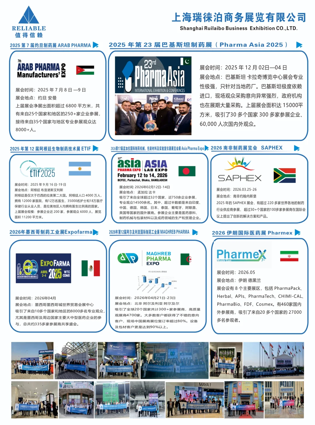 最新｜2025-2026全球制药展会计划表