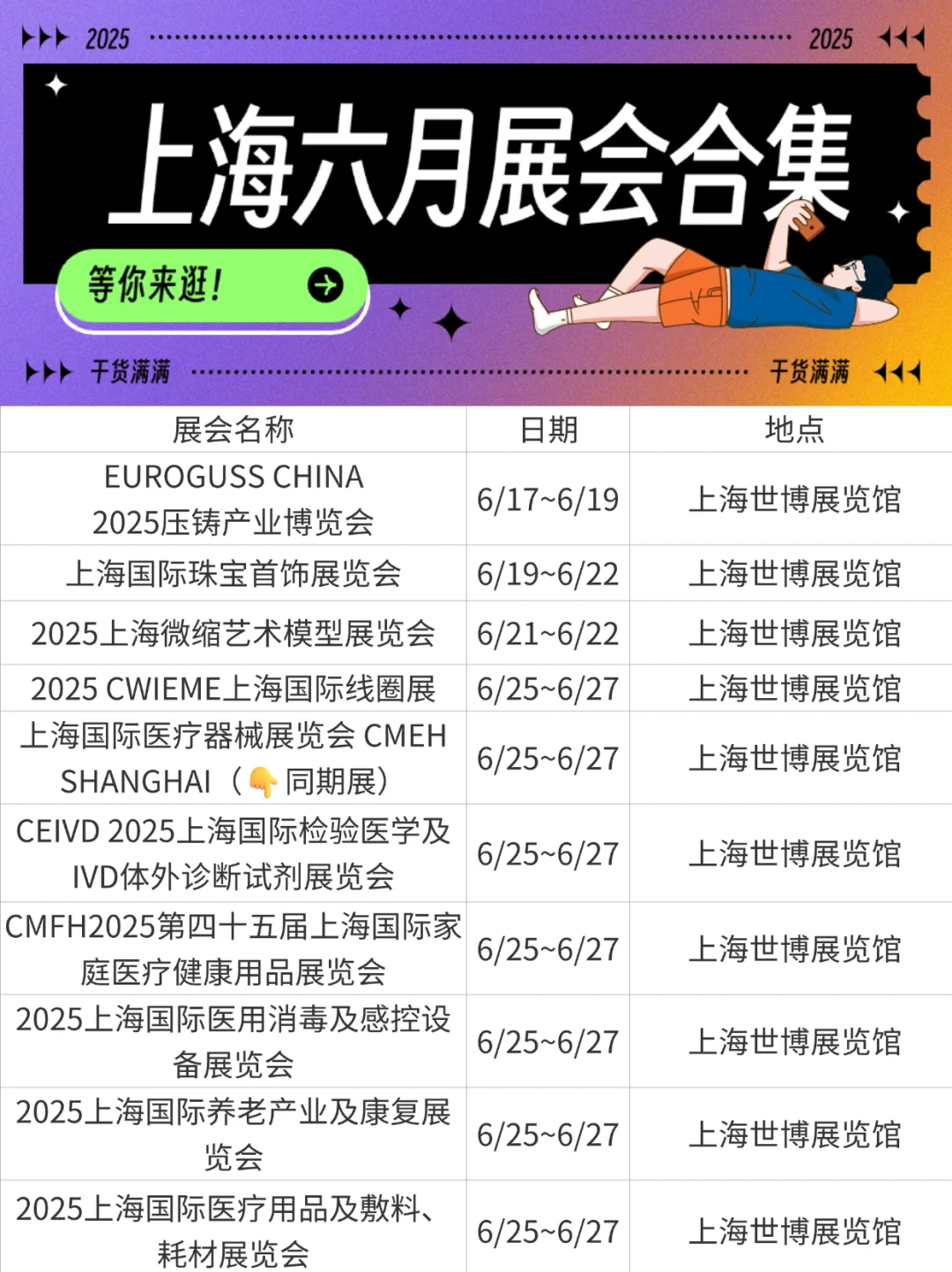 六月上海去哪儿？这些展会不容错过