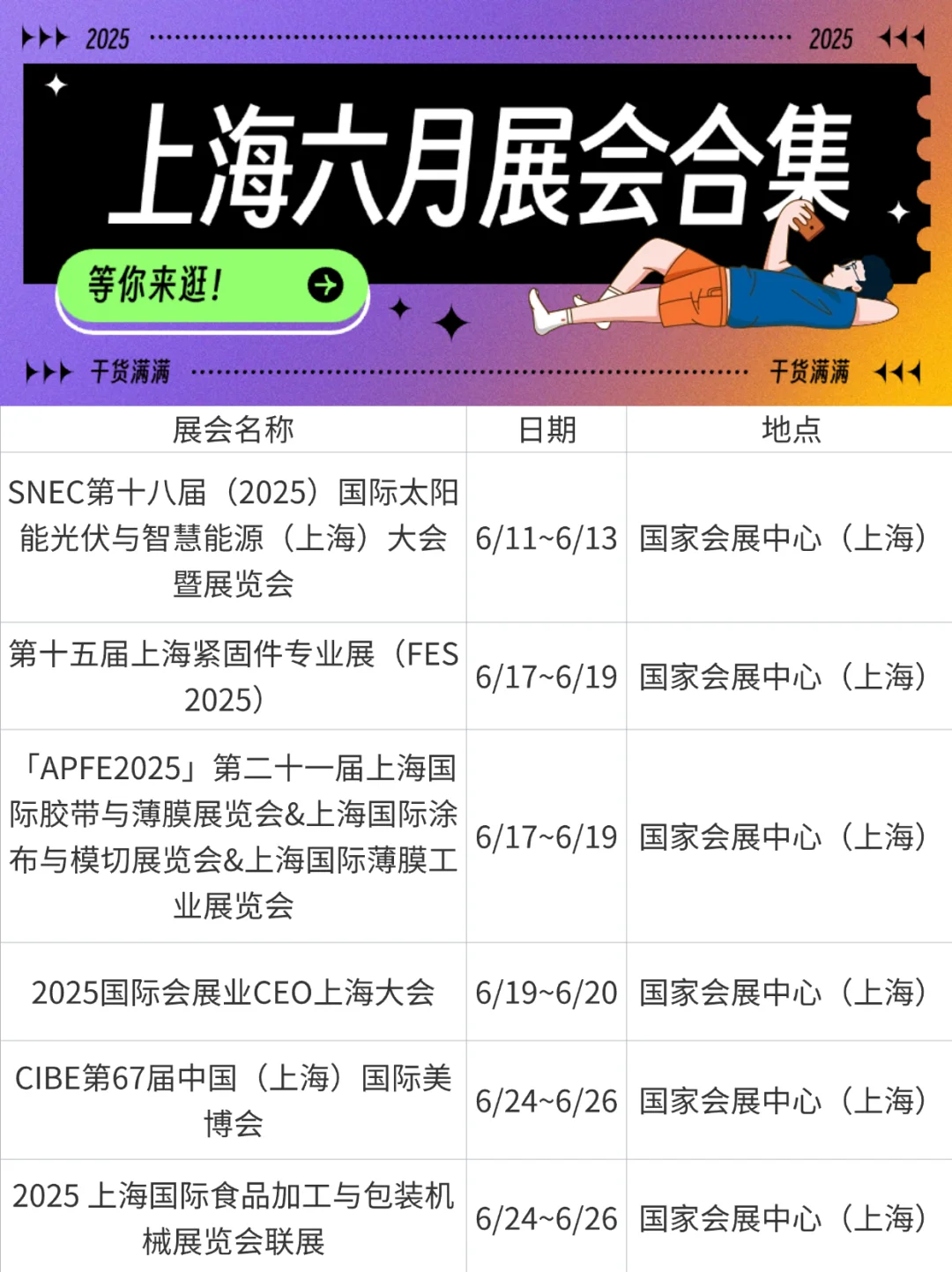 六月上海去哪儿？这些展会不容错过