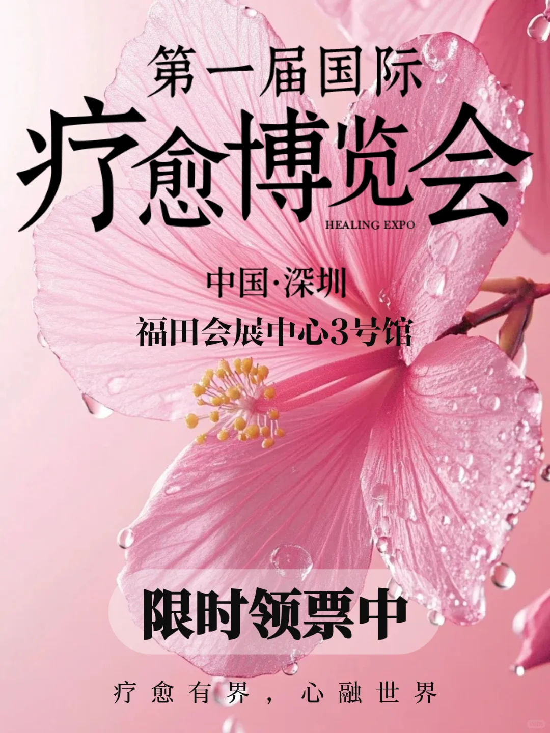 深圳首届国际疗愈博览会，快来领票啦！！