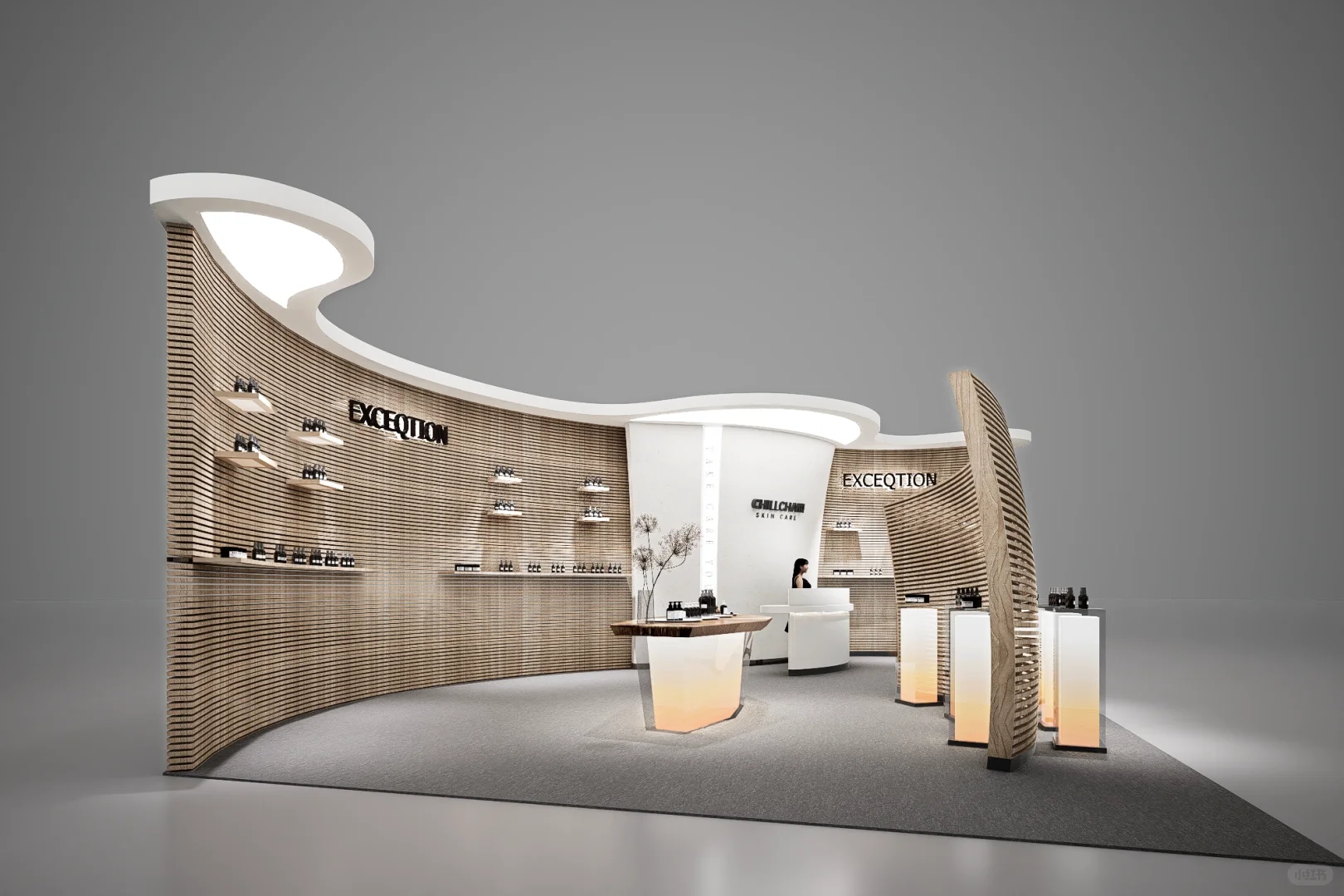 小空间的临时销售，展会展台搭建