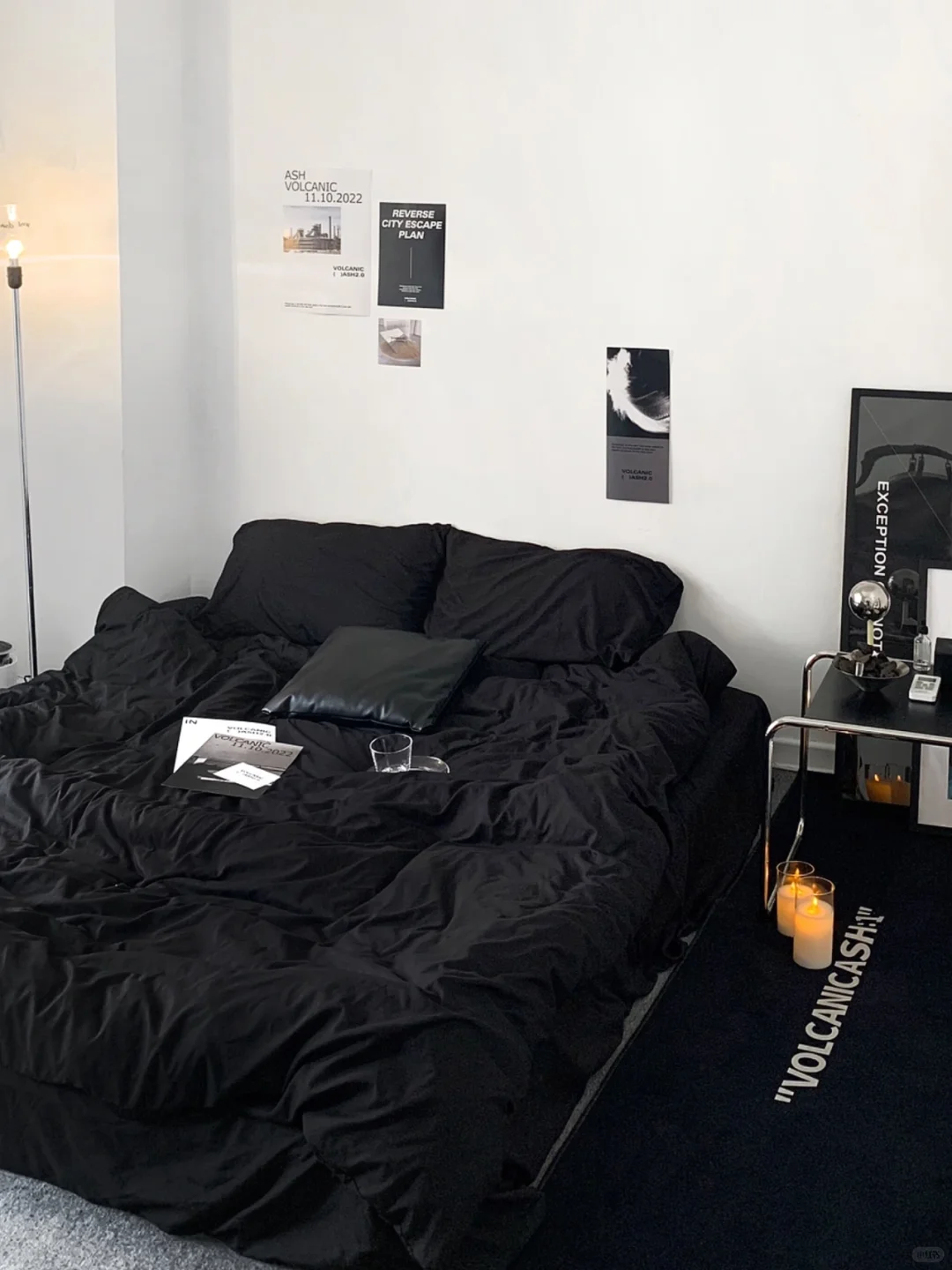 黑色沉浸式睡眠的卧室?治愈瞬间｜汕头民宿
