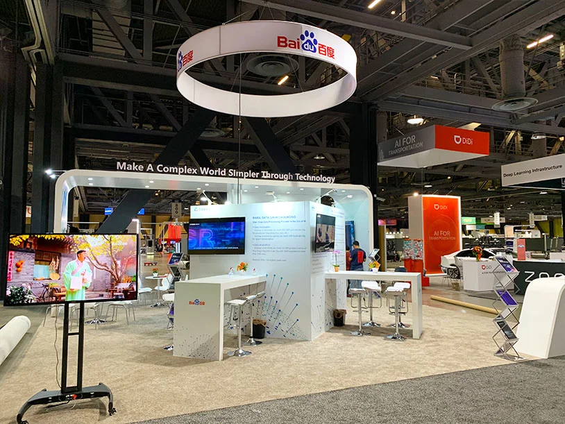 美国展位设计装修，海外展会设计搭建