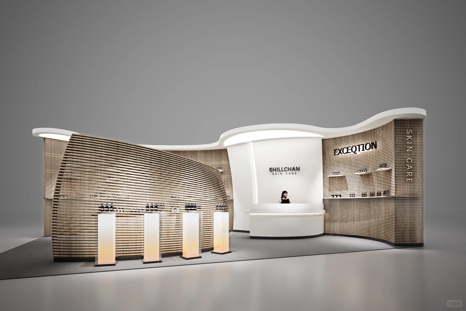 小空间的临时销售，展会展台搭建