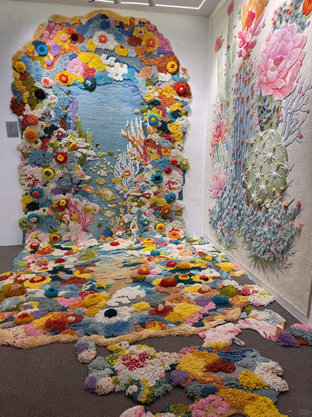 上海domotex地材展｜超美花型地毯，太治愈了