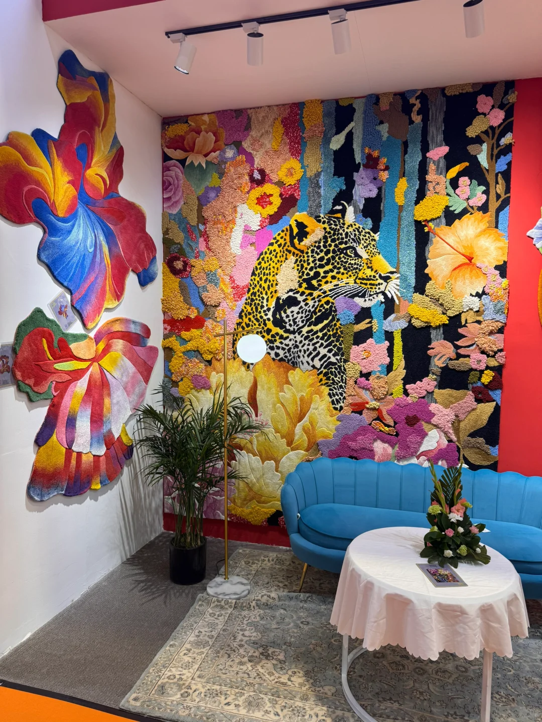 上海domotex地材展｜超美花型地毯，太治愈了