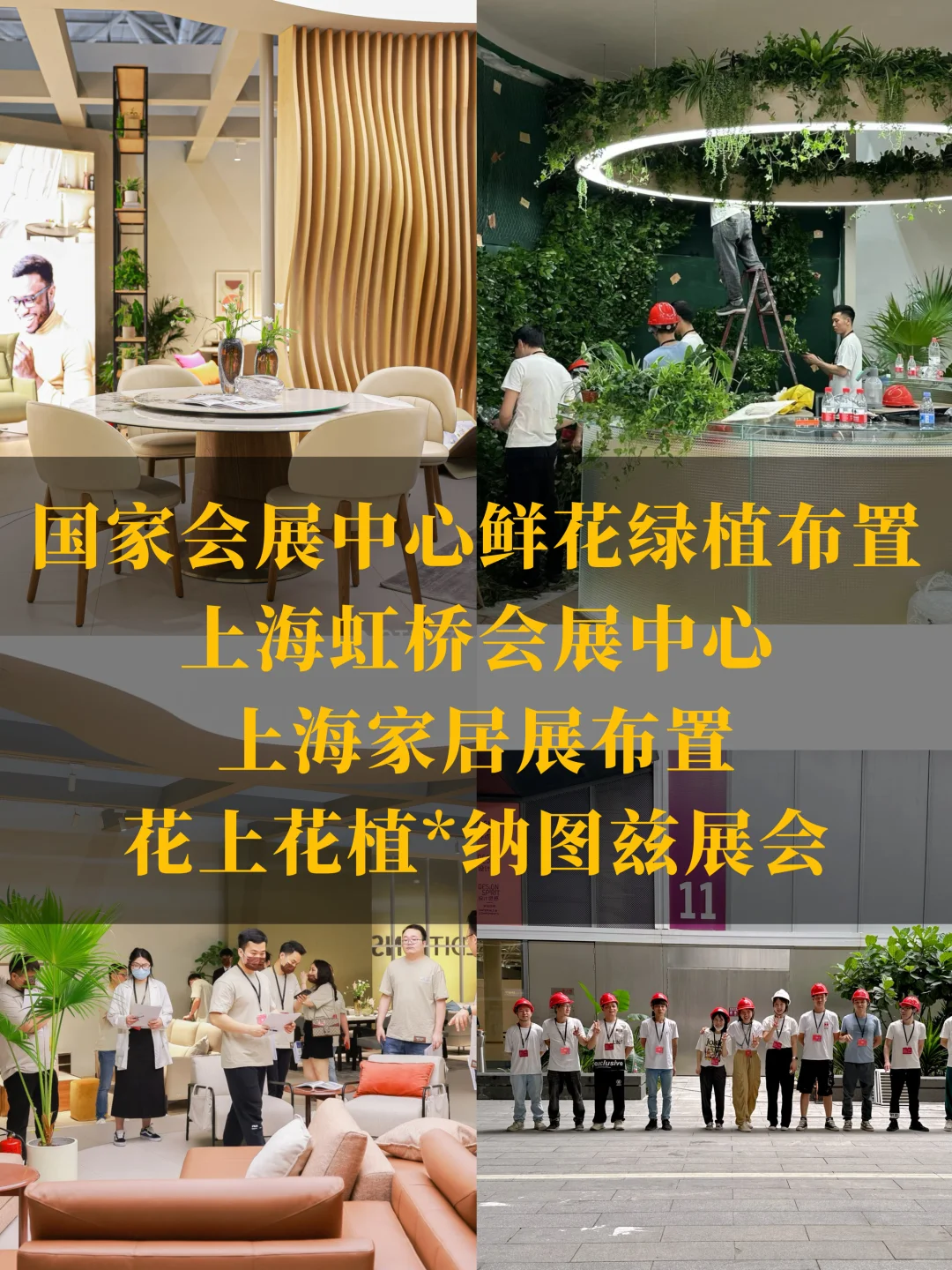 上海虹桥，国家会展中心鲜花绿植布置