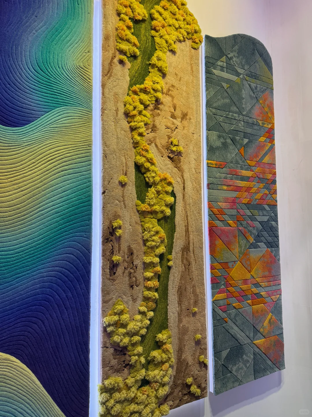 上海domotex地材展｜超美花型地毯，太治愈了