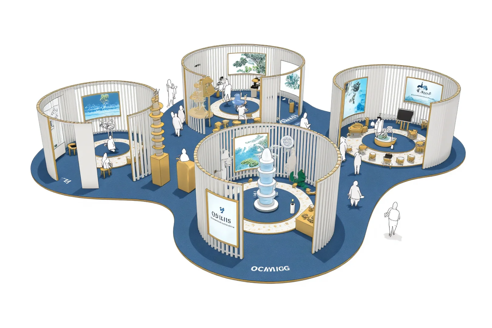 多图 | 深海绮梦，美妆海洋主题快闪店概念