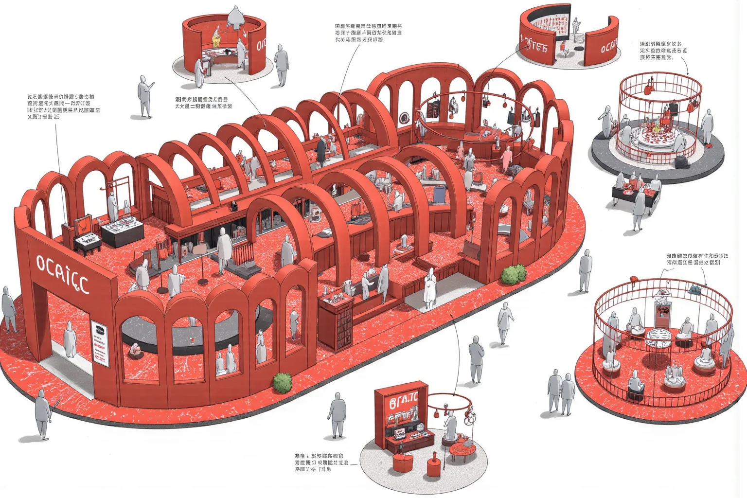 多图 | 隧道风快闪店设计，公共空间美学