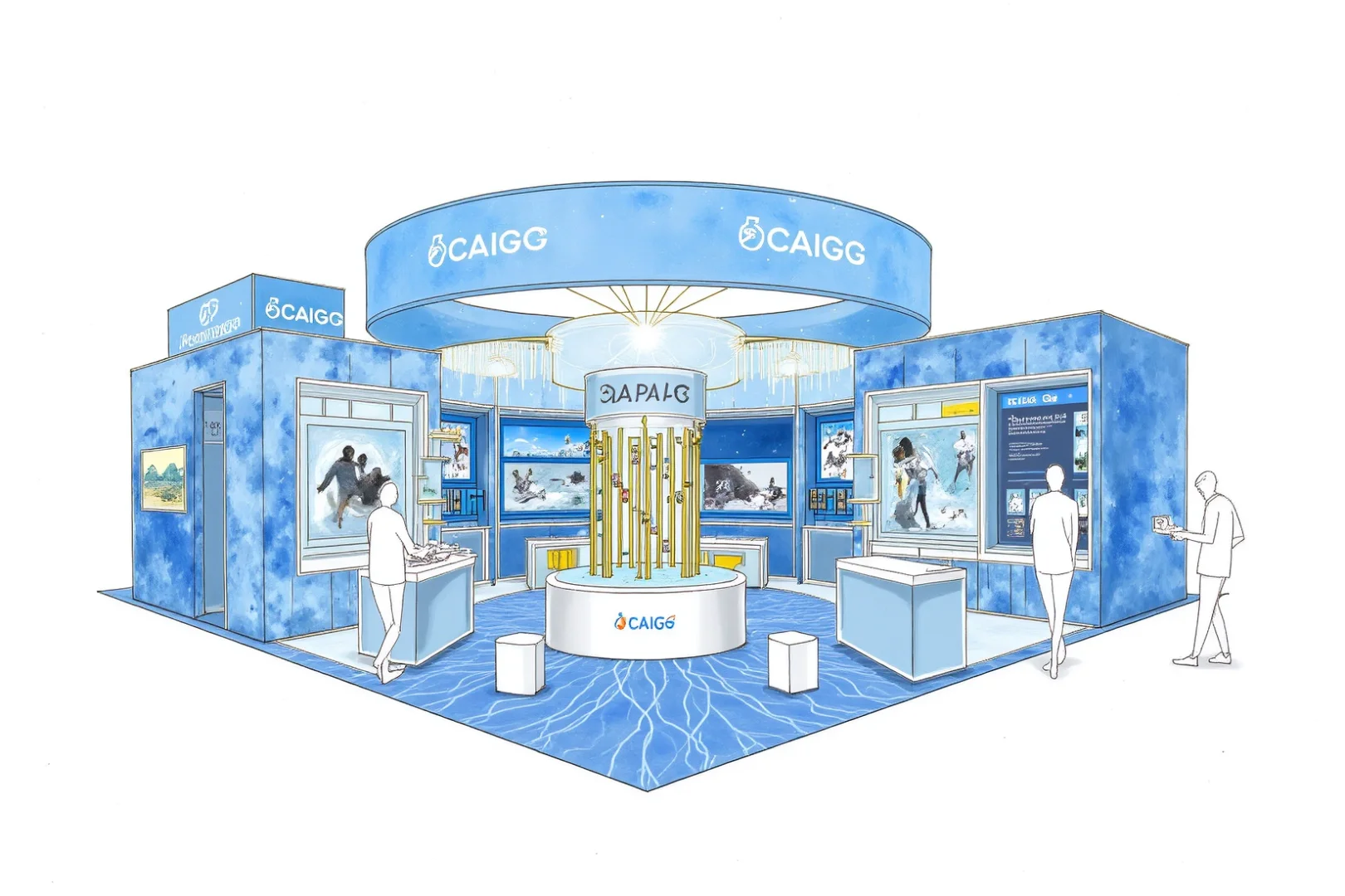 多图 | 深海绮梦，美妆海洋主题快闪店概念