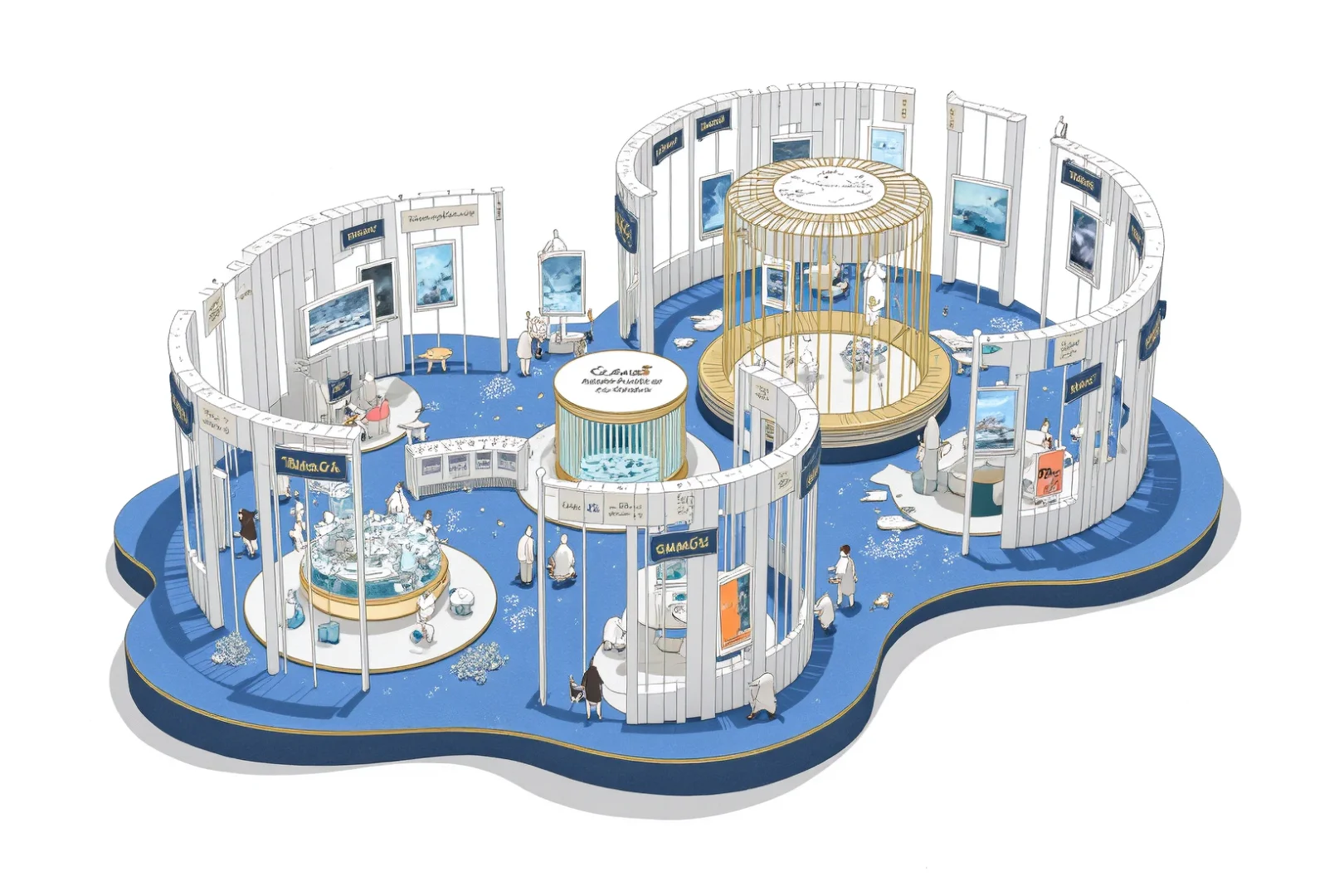 多图 | 深海绮梦，美妆海洋主题快闪店概念