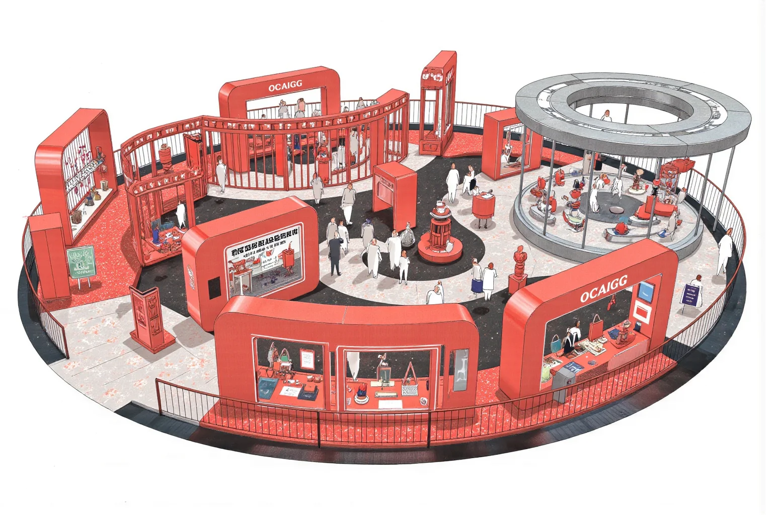 多图 | 隧道风快闪店设计，公共空间美学