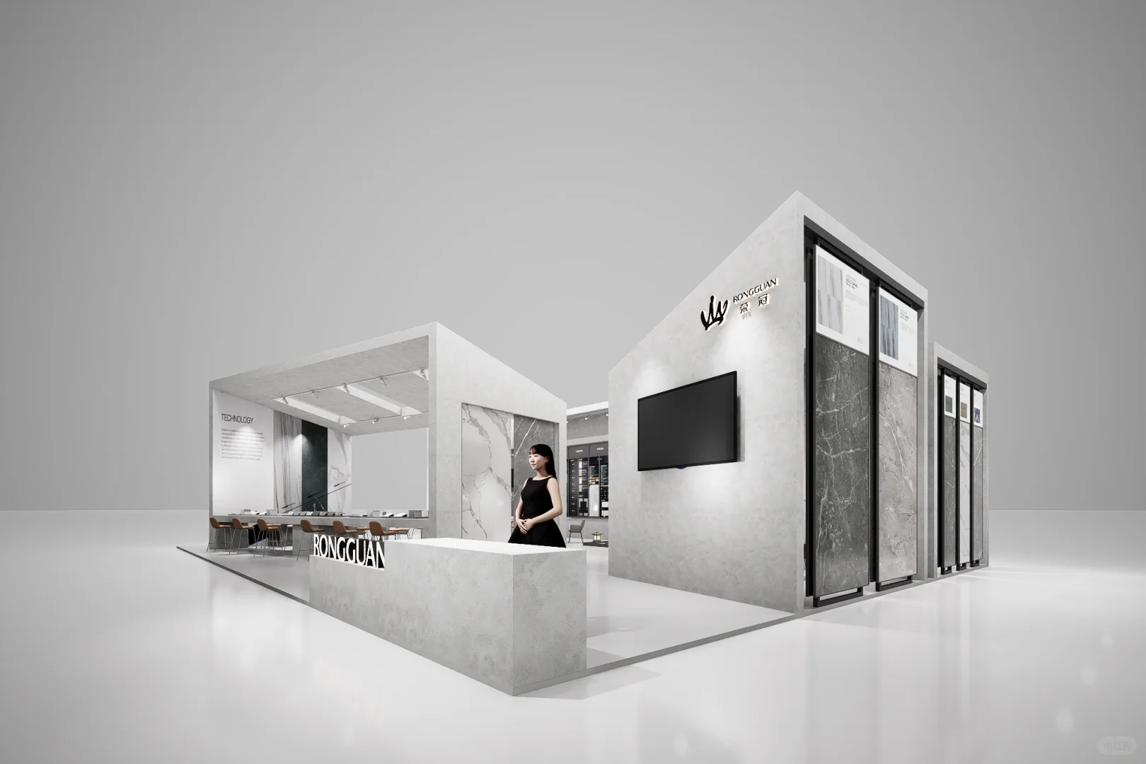 极简未来感！展览展会展台设计策划搭