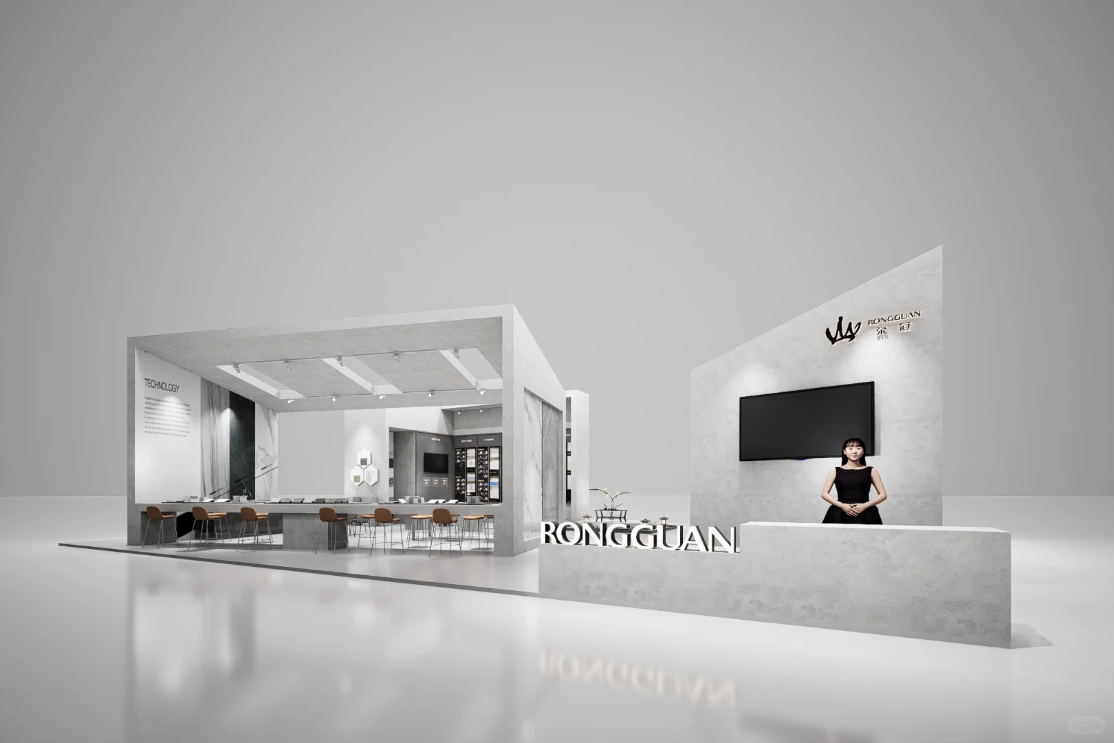 极简未来感！展览展会展台设计策划搭