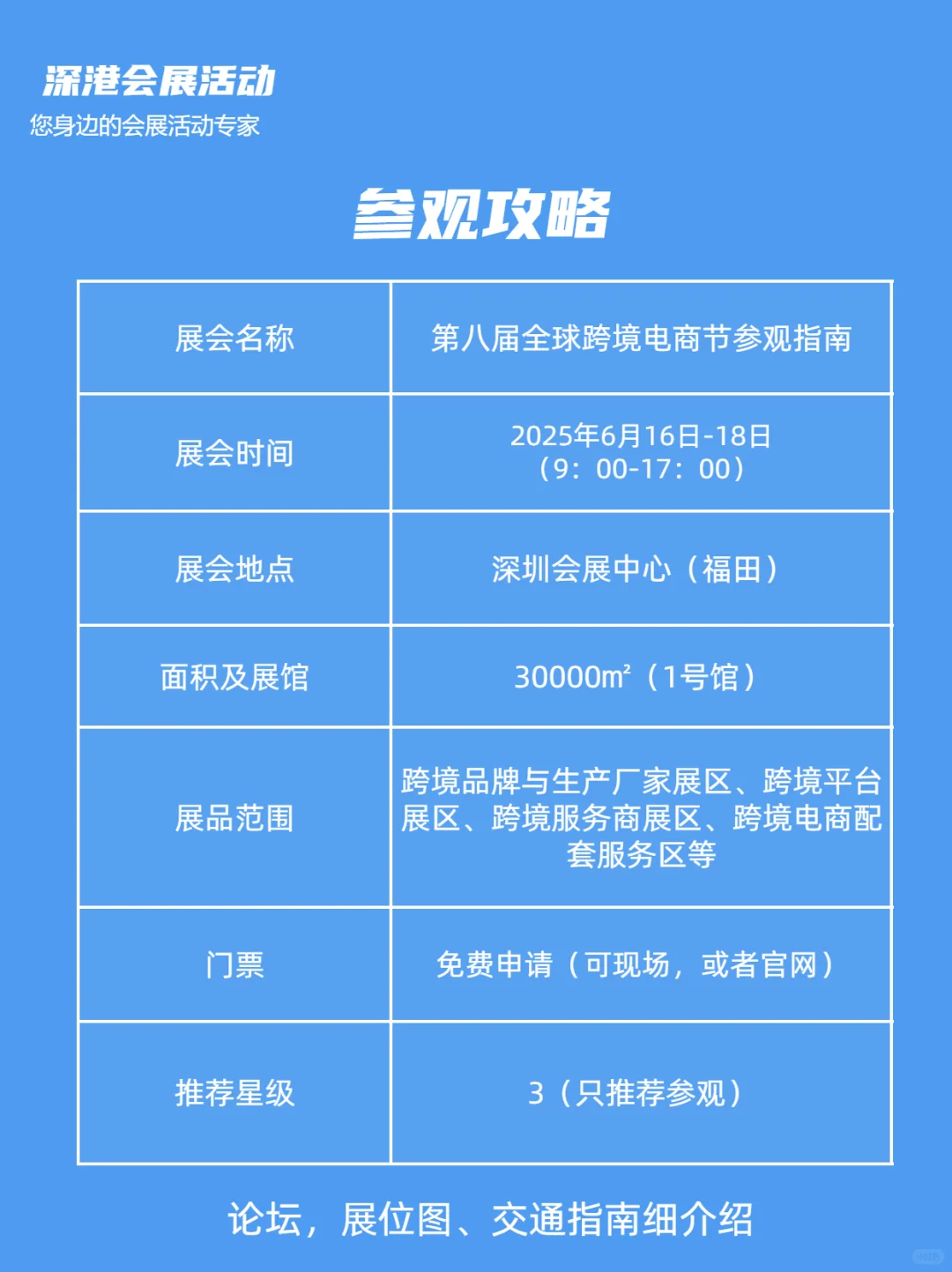 616第十届深圳跨境电商展参观攻略