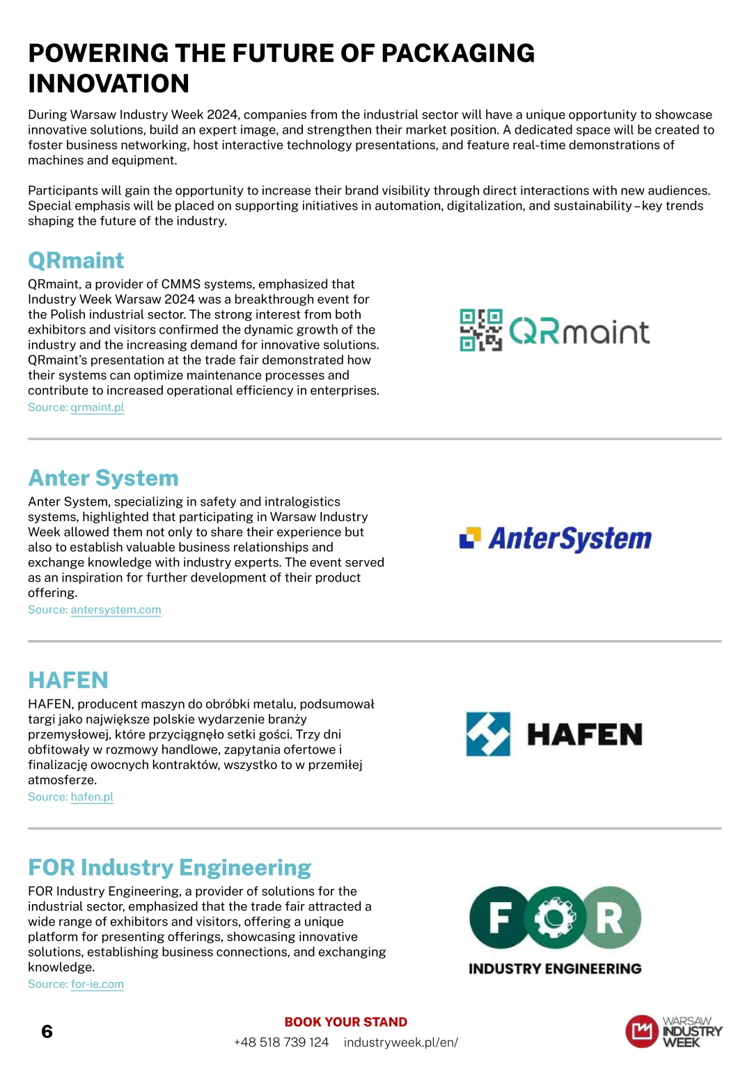 2025年波兰华沙工业展览会 Warsaw Indust