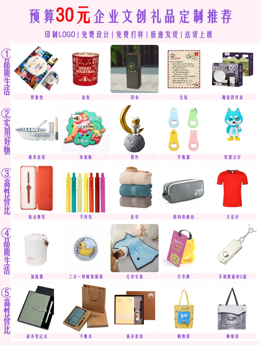 ?预算30元企业礼品定制推荐|节日礼品?