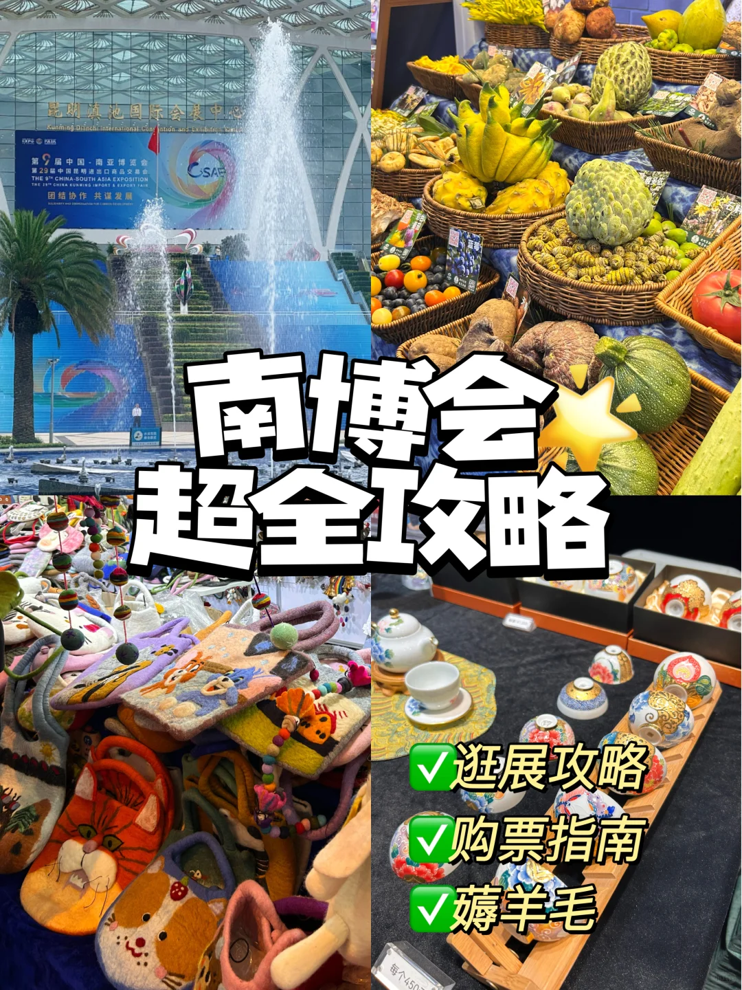 昆明南博会‼️不走弯路逛吃买