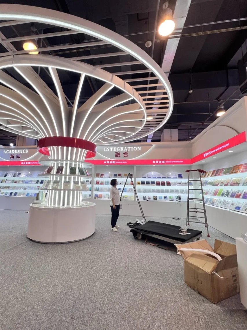 北京国际图书博览会，北大社来布展啦！