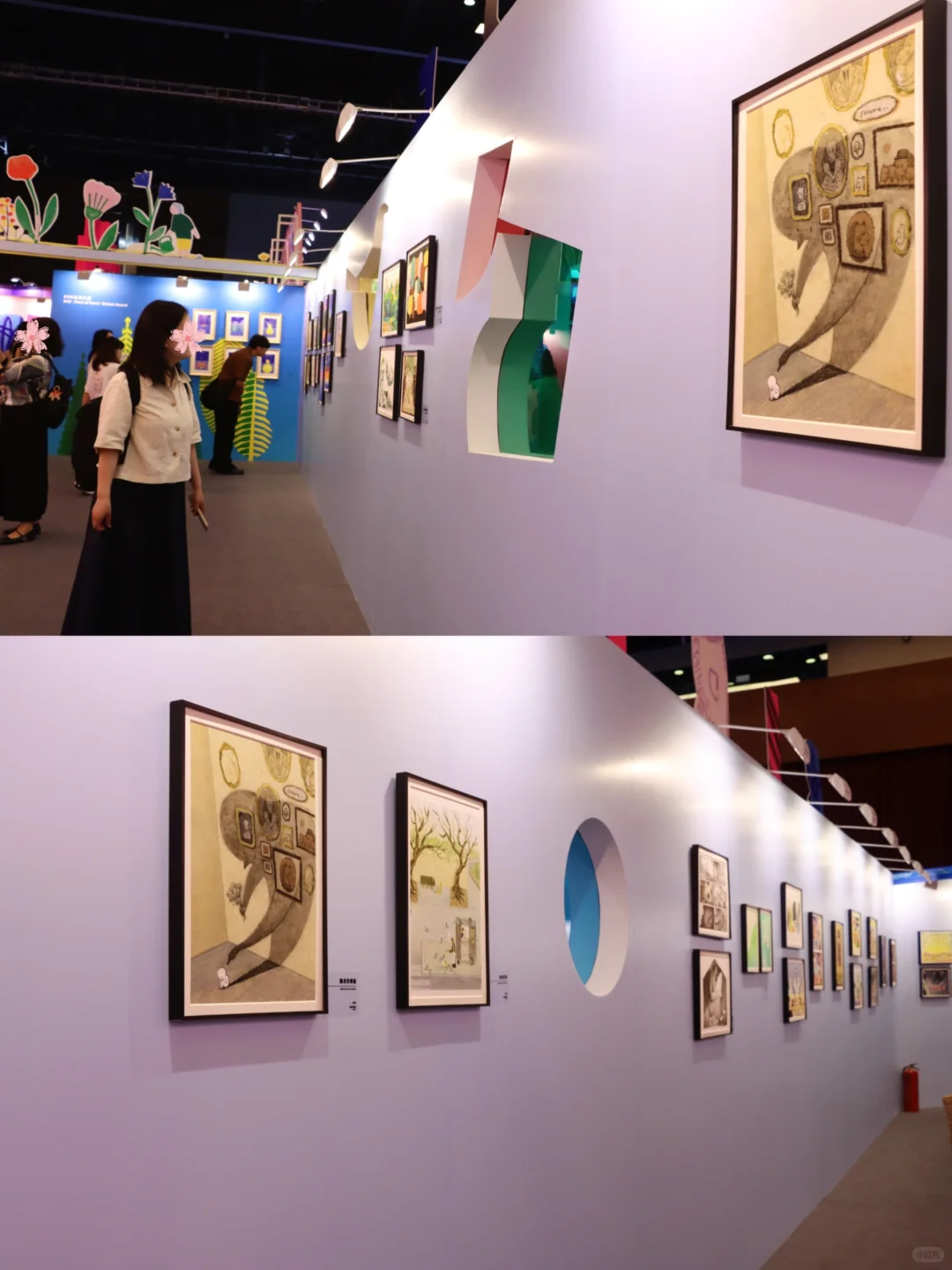 作品在BIBF插画展展出