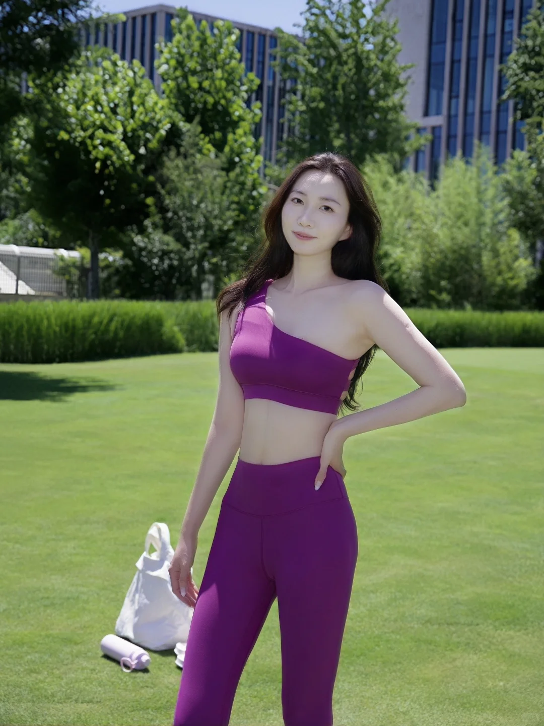 ?被大自然治愈｜野莓红瑜伽服出片100%?‍♀️