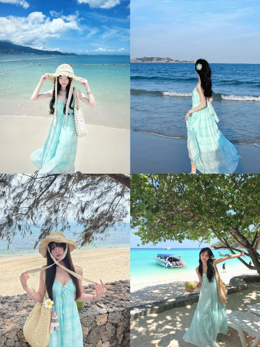 存一些海边?拍照姿势！