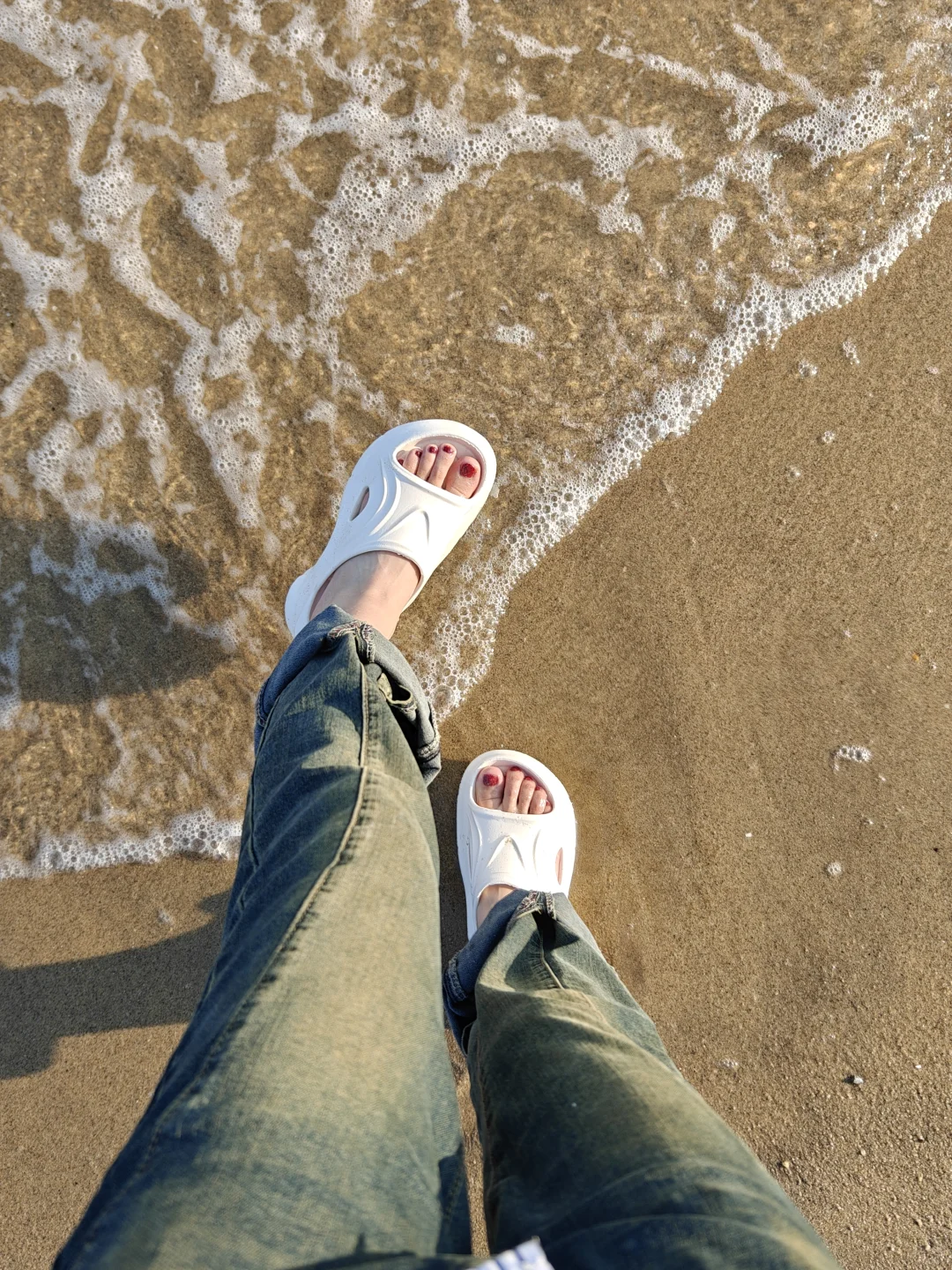 青岛旅游必锁这双7cm厚底拖鞋！出片到爆！