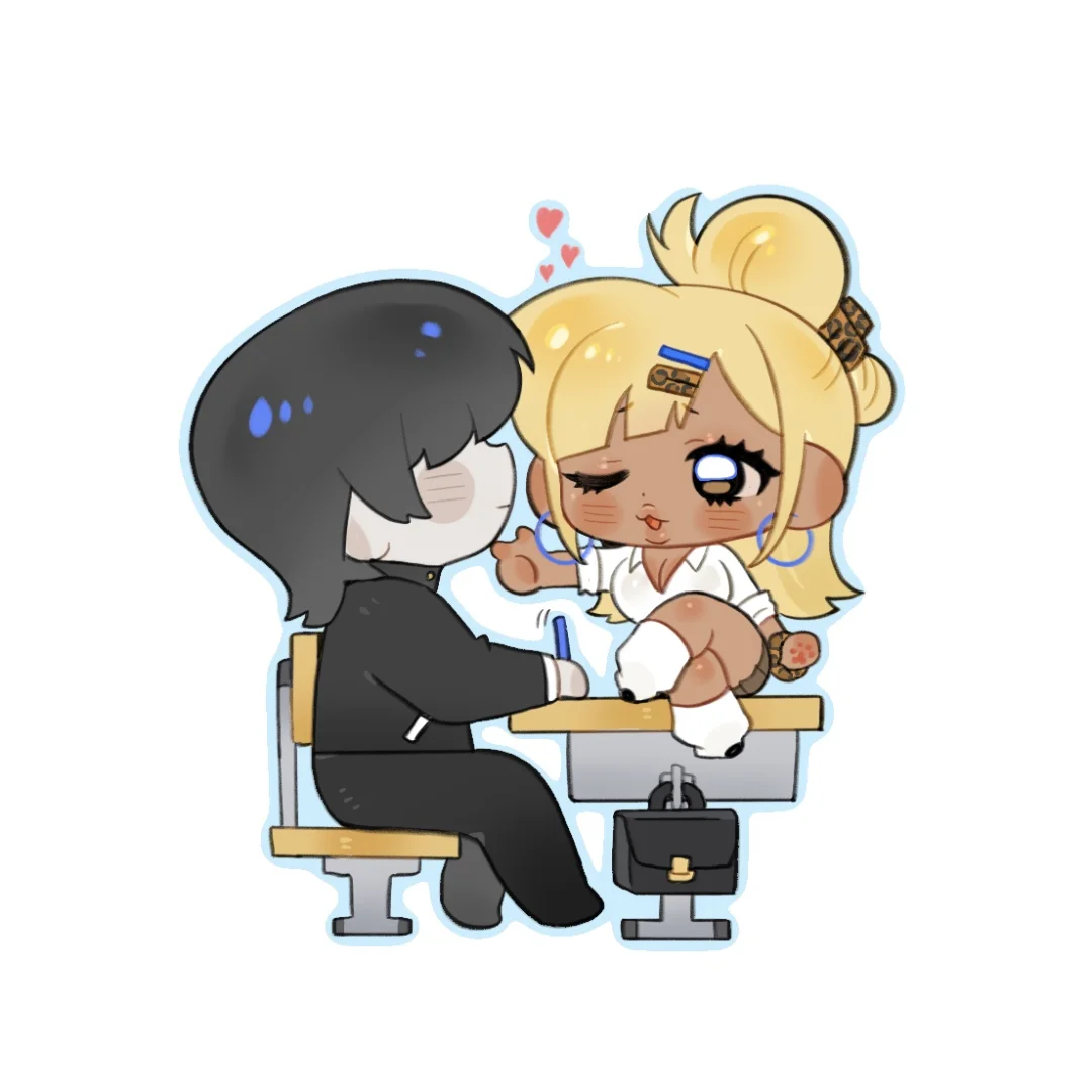 前座的辣妹同学总是对我......