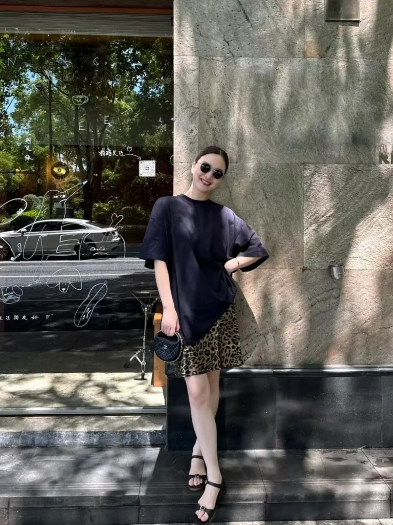 豹纹半裙 | 欧尼日常穿搭