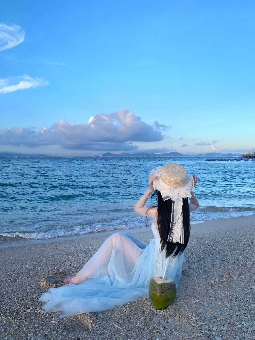 听海浪声和心跳的频率契合°??⋆??