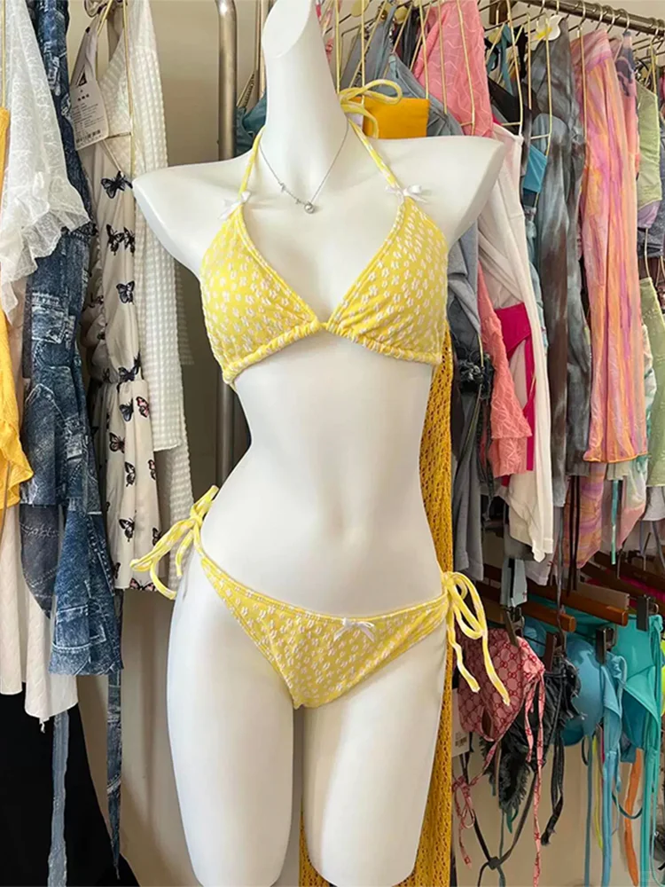 谁能拒绝蝴蝶结少女?比基尼