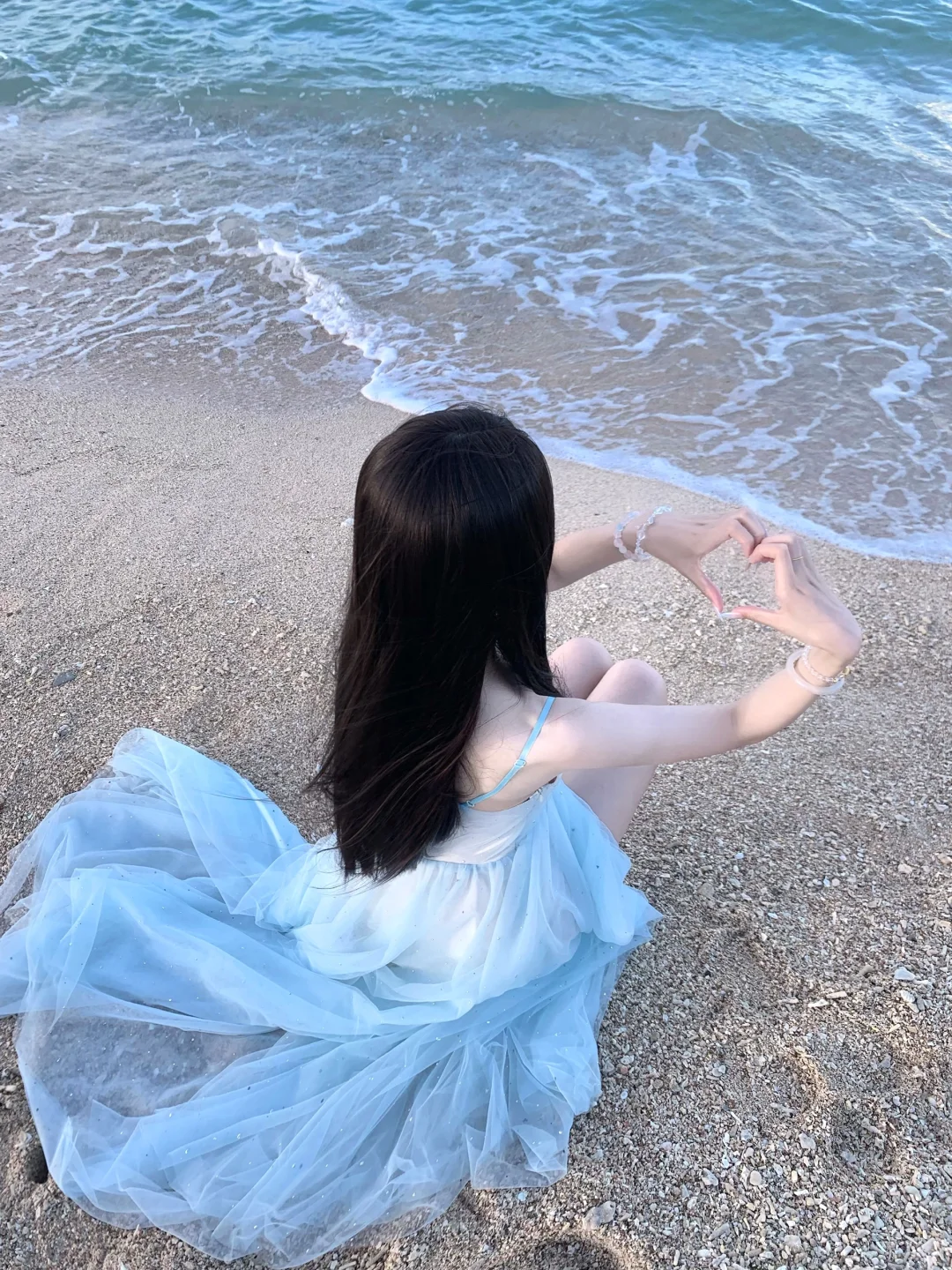 听海浪声和心跳的频率契合°??⋆??