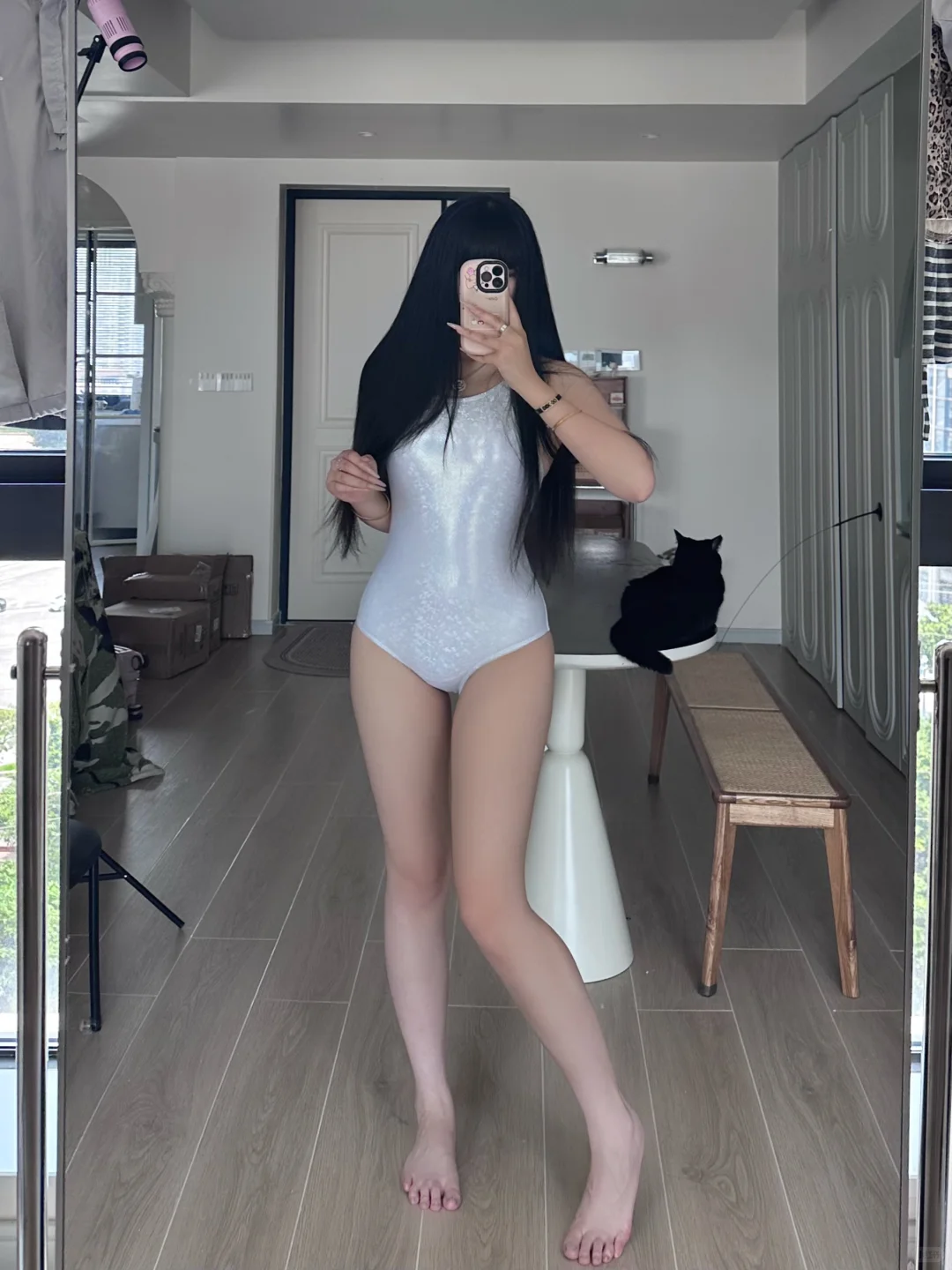 170/65kg 白月光泳衣?