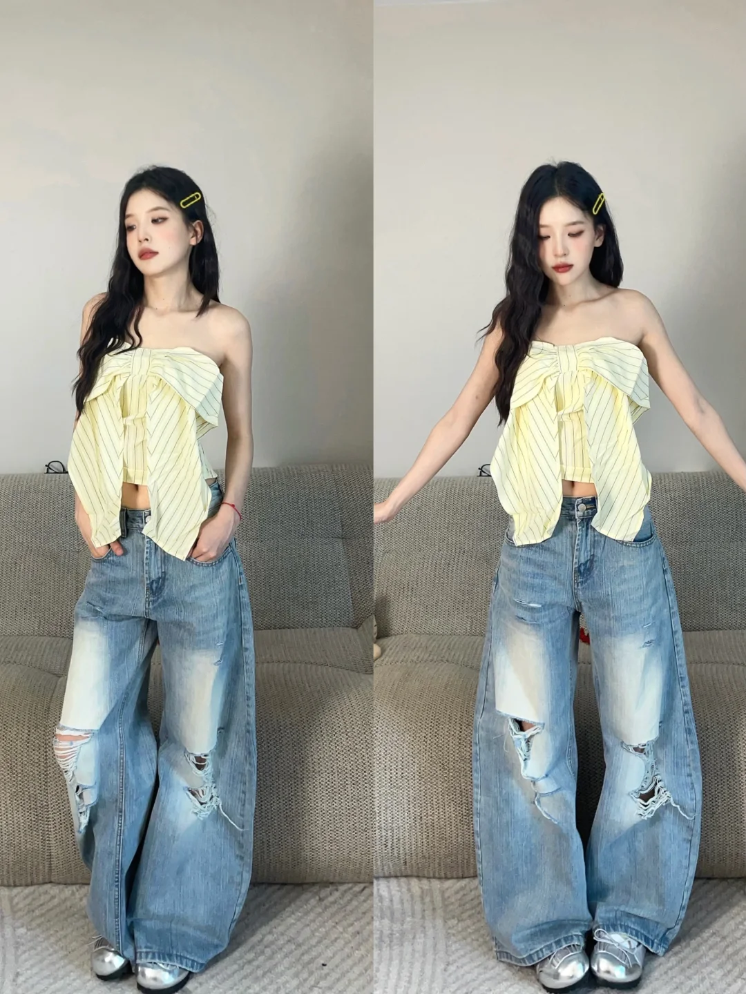 甜酷松弛感*夏天很难不爱滴辣妹子穿搭