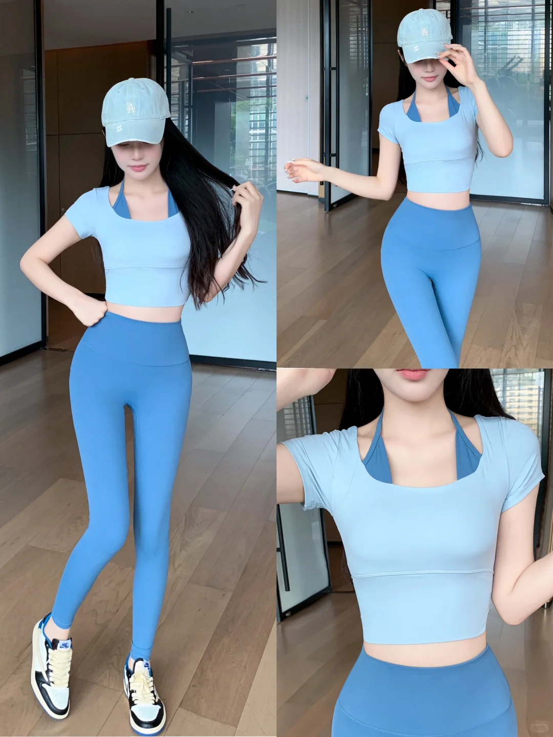 ?挖到又甜美又纯欲假两件瑜伽服！贼出片！