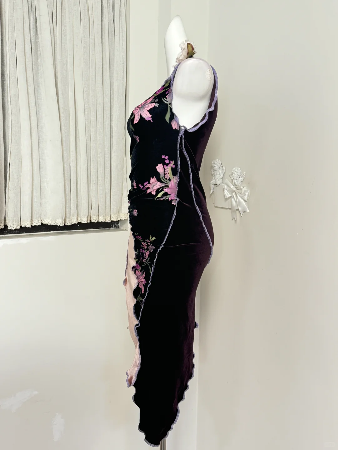 ?✨迷情破碎中式金属扣remake不规则连衣裙