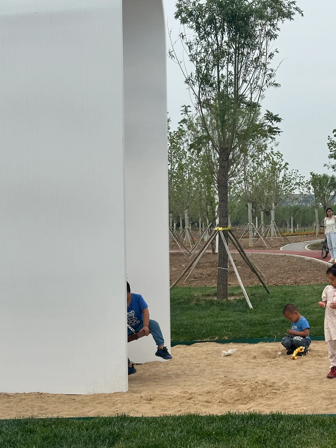 津南区又添一遛娃圣地的大公园 河堤公园