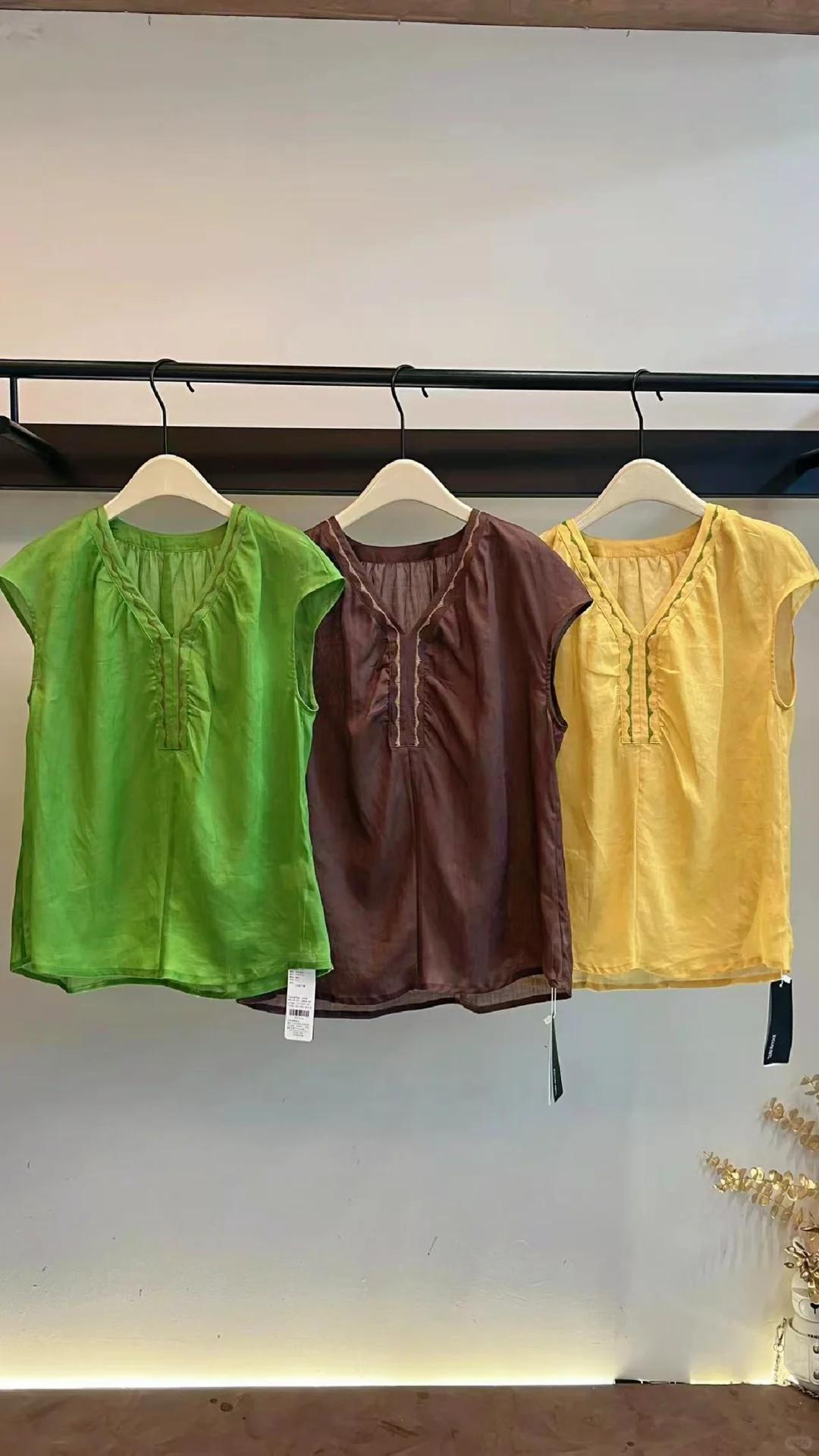 熟女棉麻穿搭上新