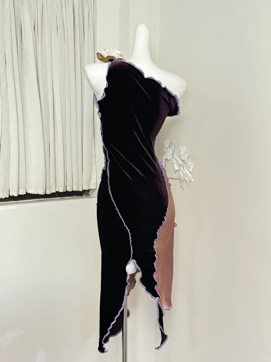 ?✨迷情破碎中式金属扣remake不规则连衣裙