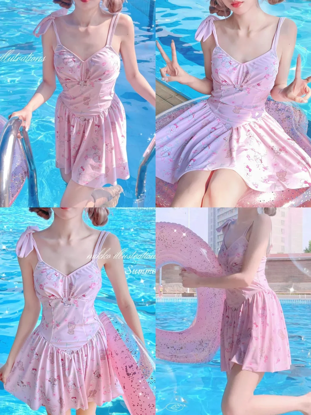 PDD平价 Lolita少女泳衣分享