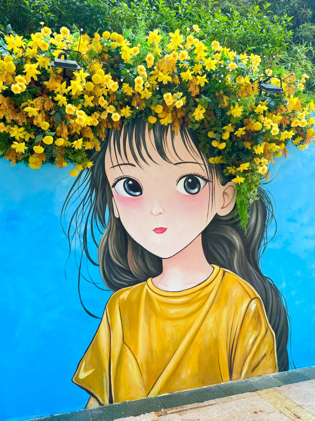 深圳福田也有簪花女孩啦❗️地铁会展中心d口