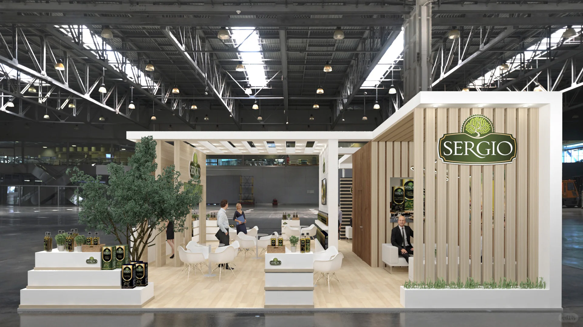 实木风格展会设计，简约高级！