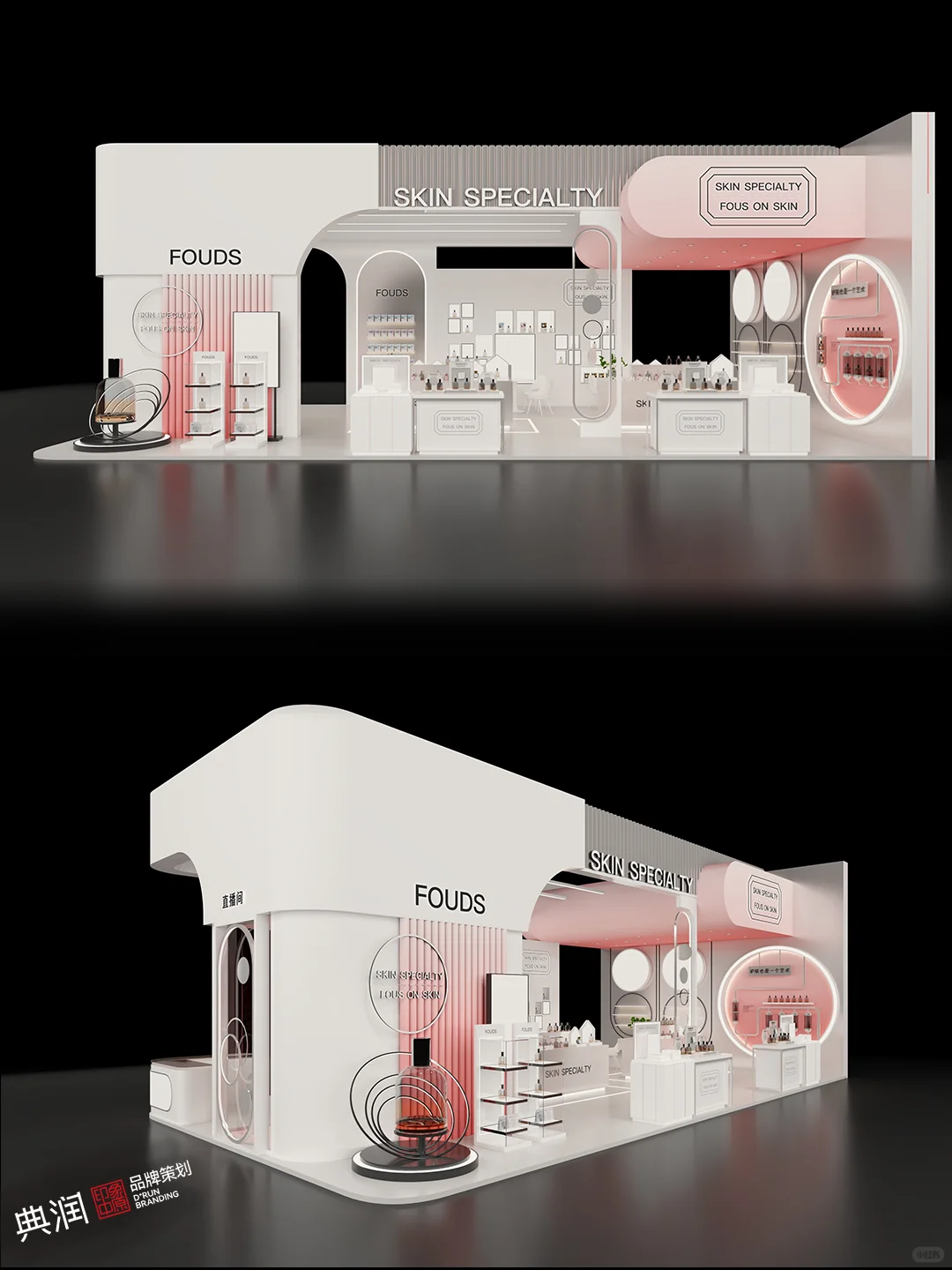 几何元素玩得好,美妆展也能变艺术展!
