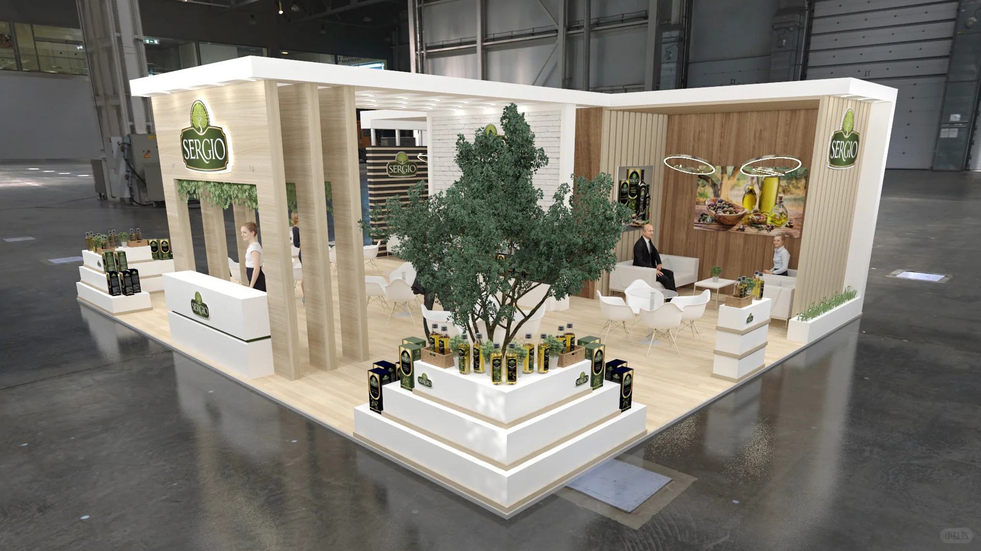 实木风格展会设计，简约高级！