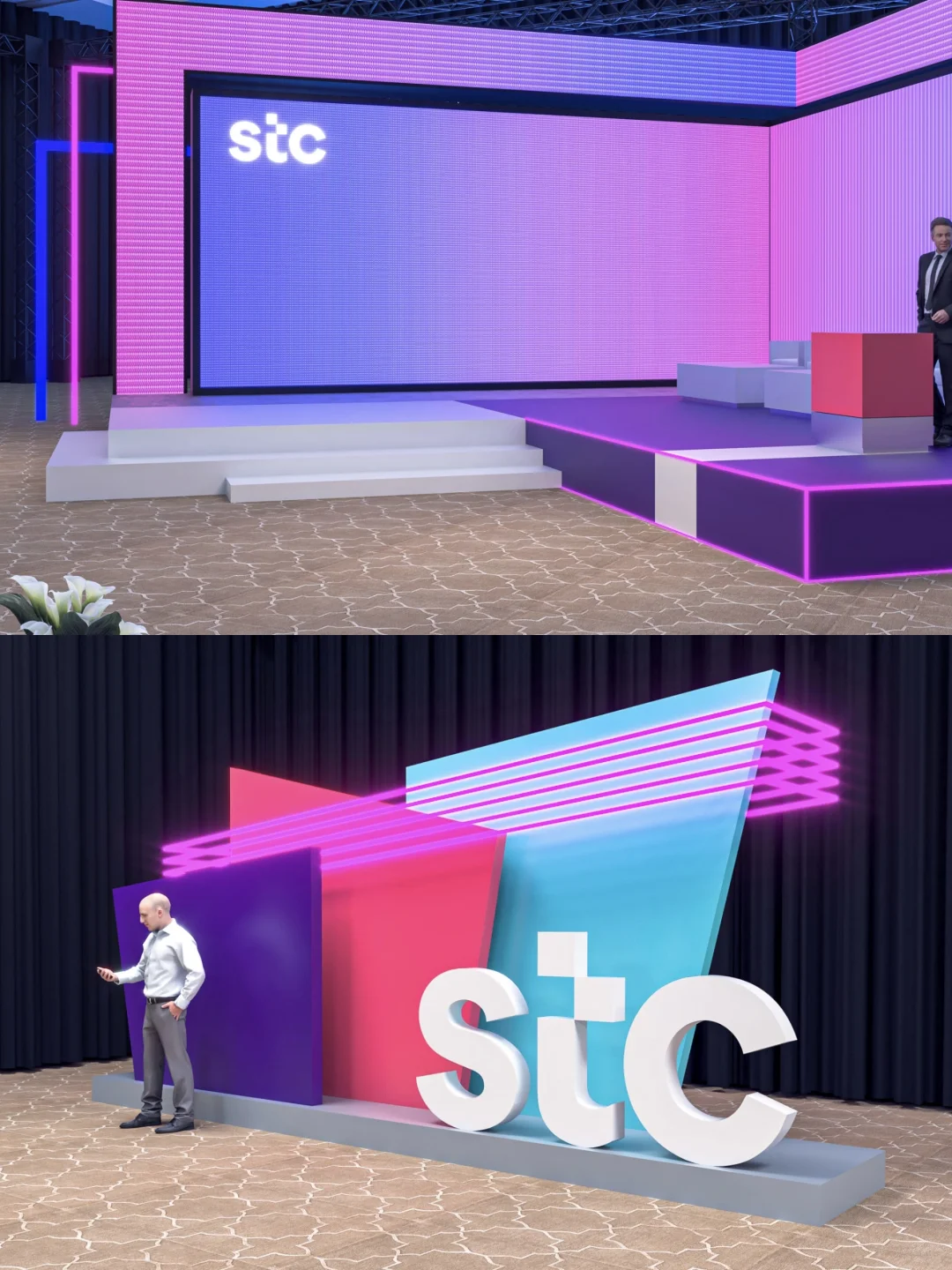 灵感分享：紫粉科技感结构与色彩?