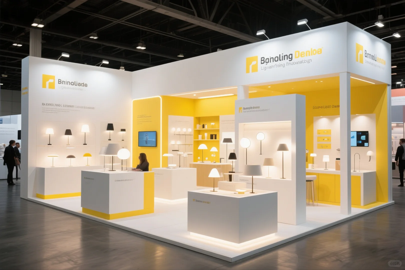 025｜AI-100套展台案例｜照明行业