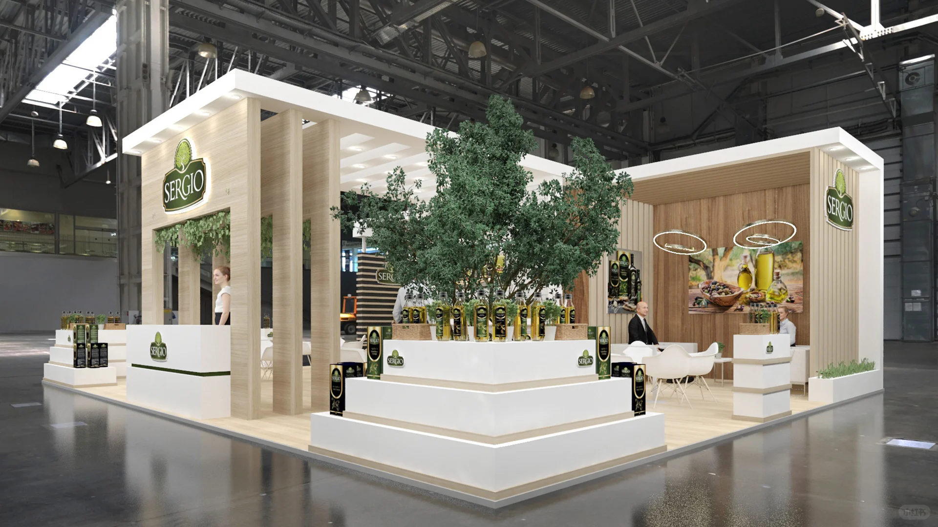 实木风格展会设计，简约高级！