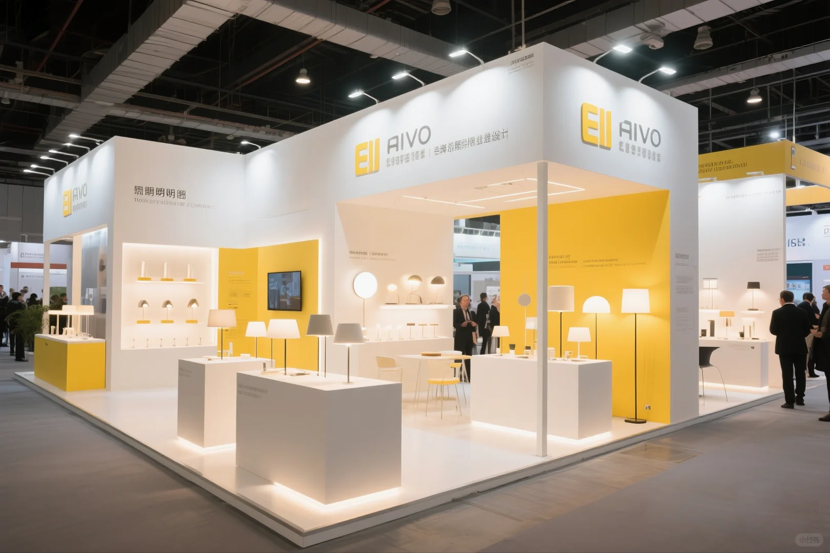 025｜AI-100套展台案例｜照明行业
